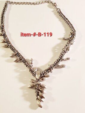 1 Silver Necklace, item # B -119 , wt . 70 grams.